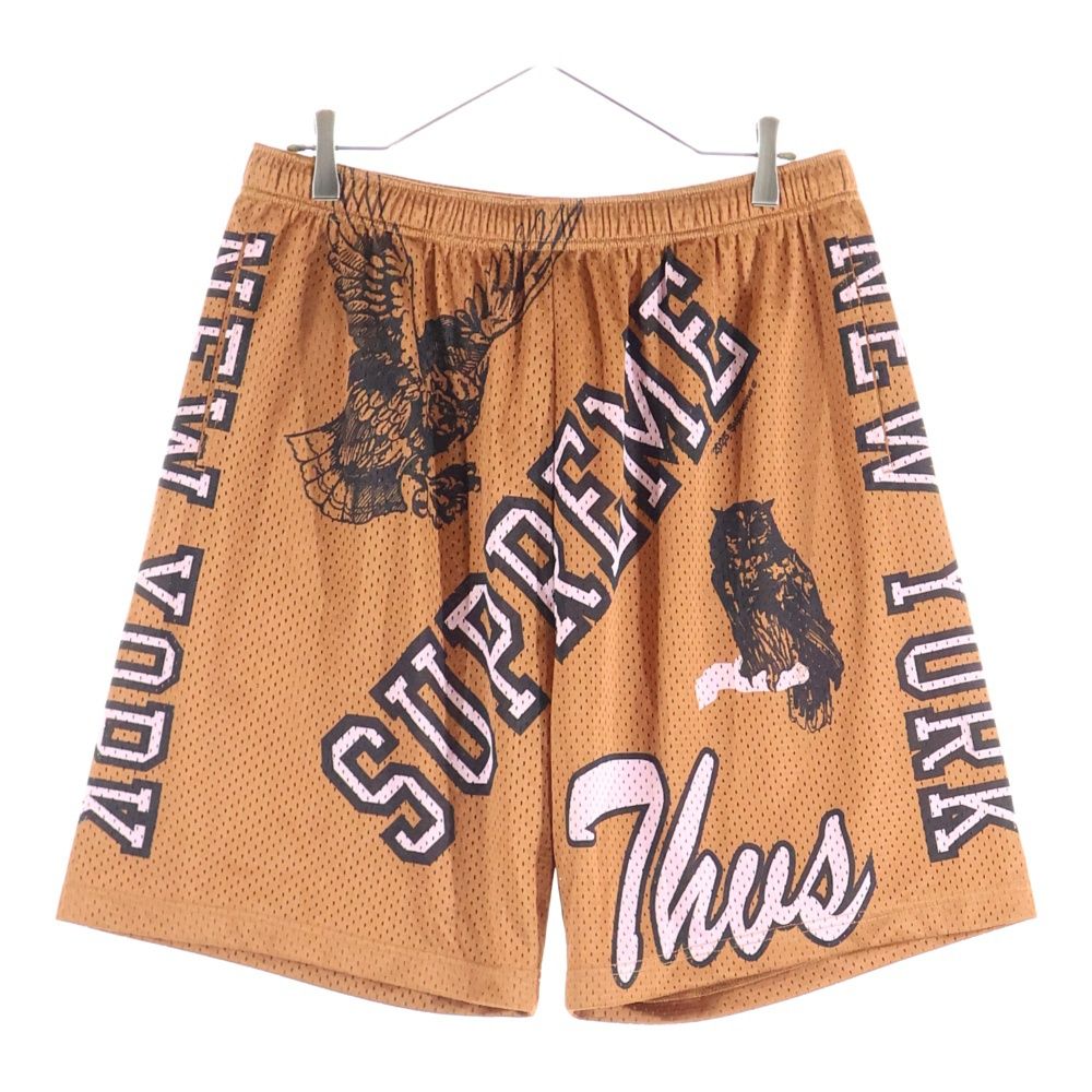 SUPREME シュプリーム 25SS Varsity Mesh Short ヴァーシティ メッシュショーツ ハーフパンツ オレンジ