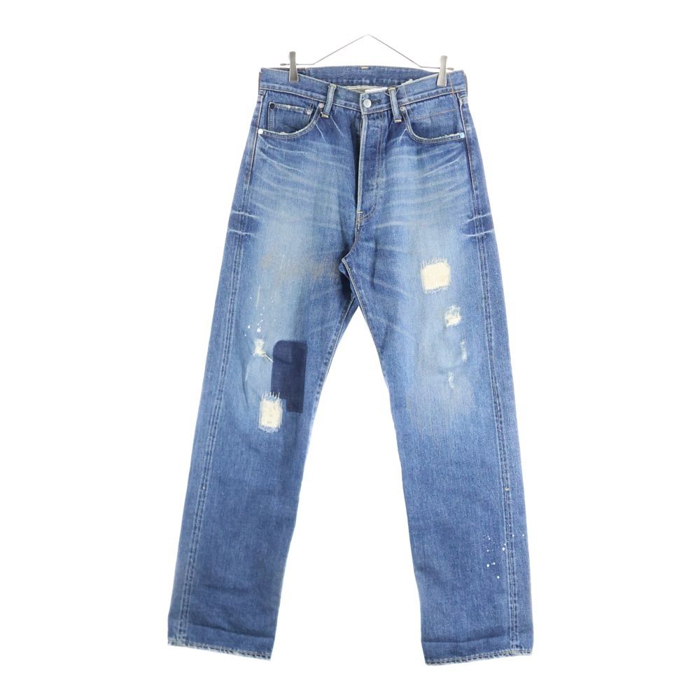 VISVIM ヴィスヴィム Damaged Distressed Selvedge Denim Pants ダメージ加工 デニムパンツ インディゴ