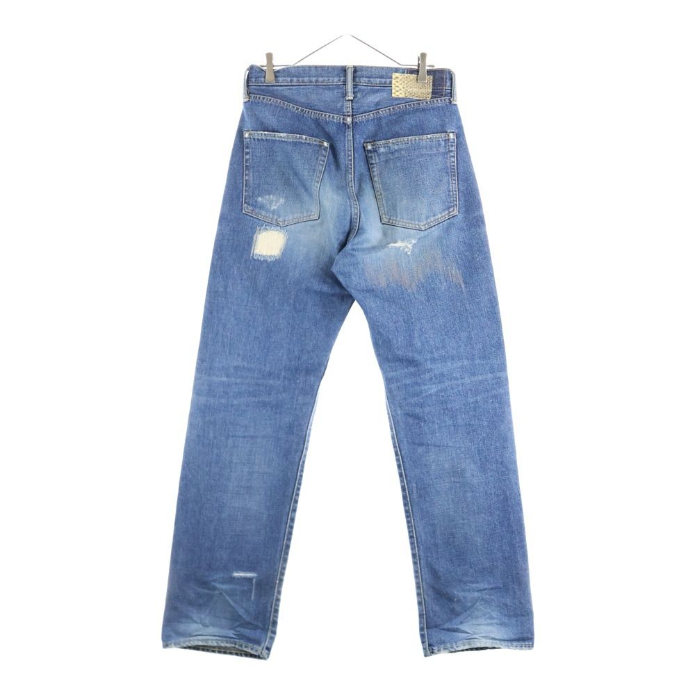 VISVIM ヴィスヴィム Damaged Distressed Selvedge Denim Pants ダメージ加工 デニムパンツ インディゴ