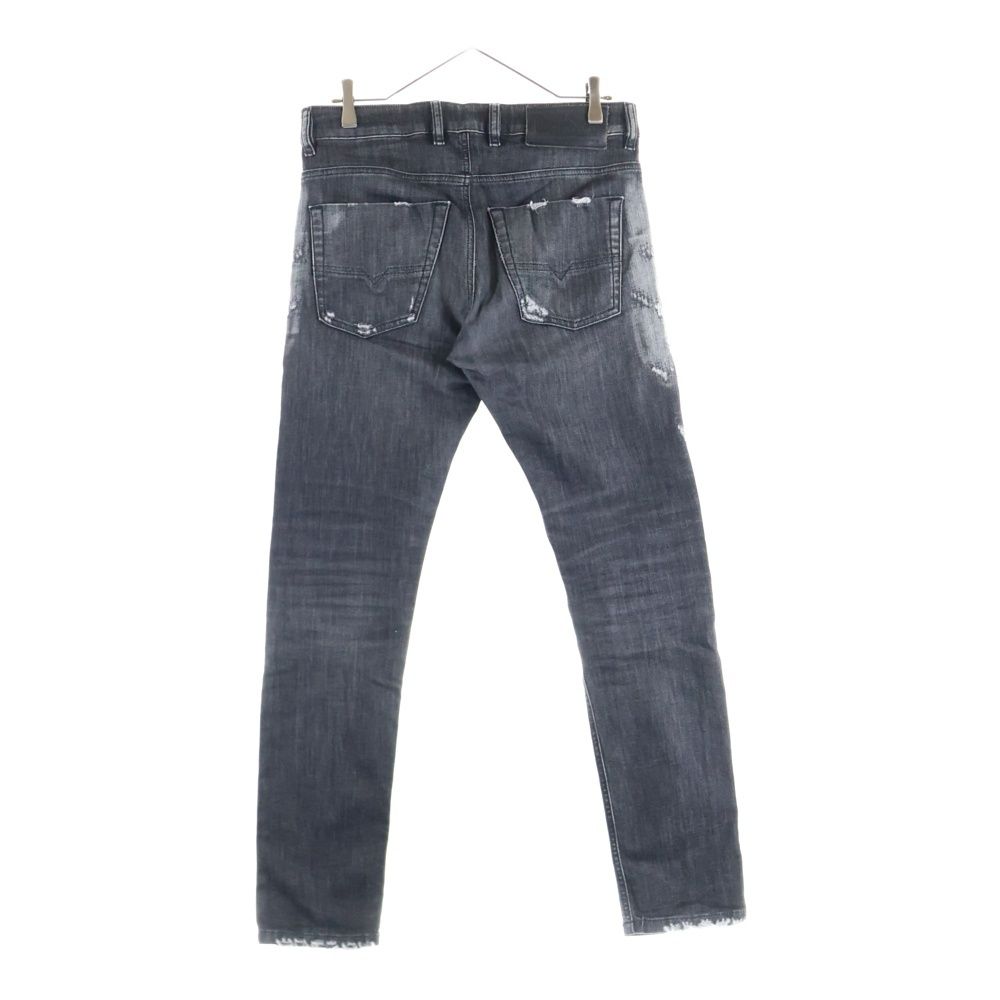 DIESEL ディーゼル Krooley jogg jeans ダメージ加工 スキニーデニムパンツ グレー