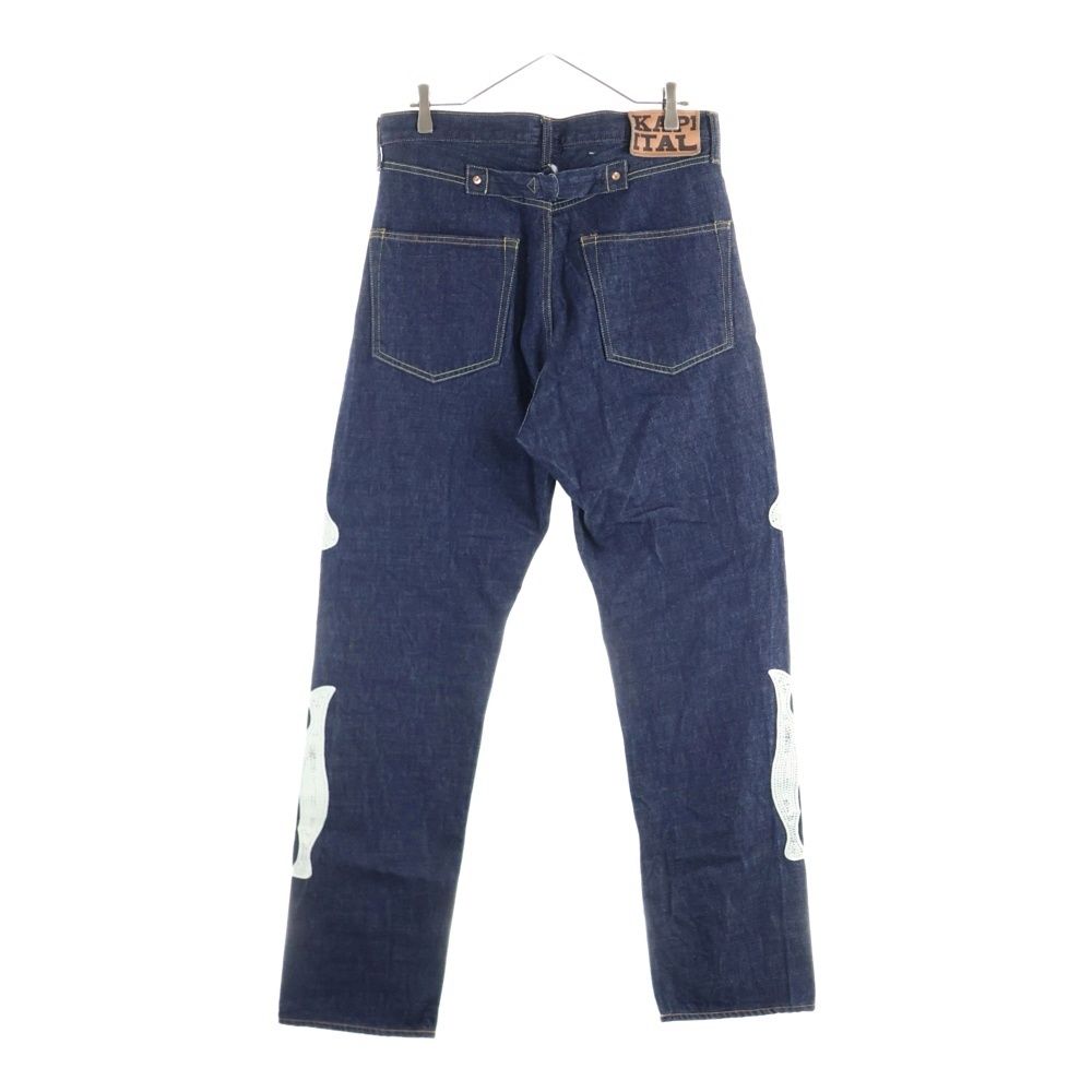 KAPITAL キャピタル 14oz Black Denim MEXICAN TUXEDO ボーン刺繍 ブラックデニムパンツ EK-1528LPA
