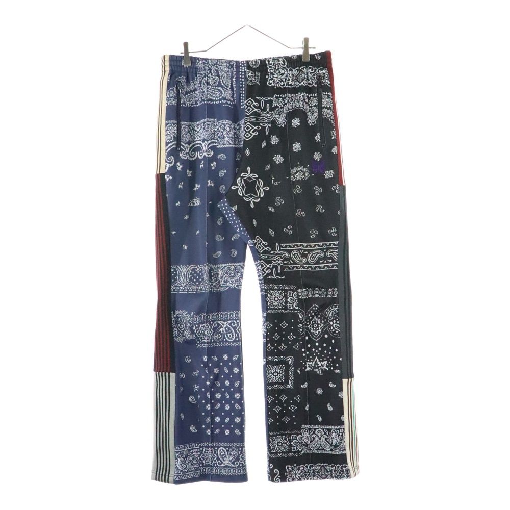 Needles ニードルス ×Miyagi Hidetaka Boot-Cut Track Pant ミヤギヒデタカ ブーツカットトラックパンツ ペイズリー総柄サイドラインジャージーフ パンツ LQ539 マルチ