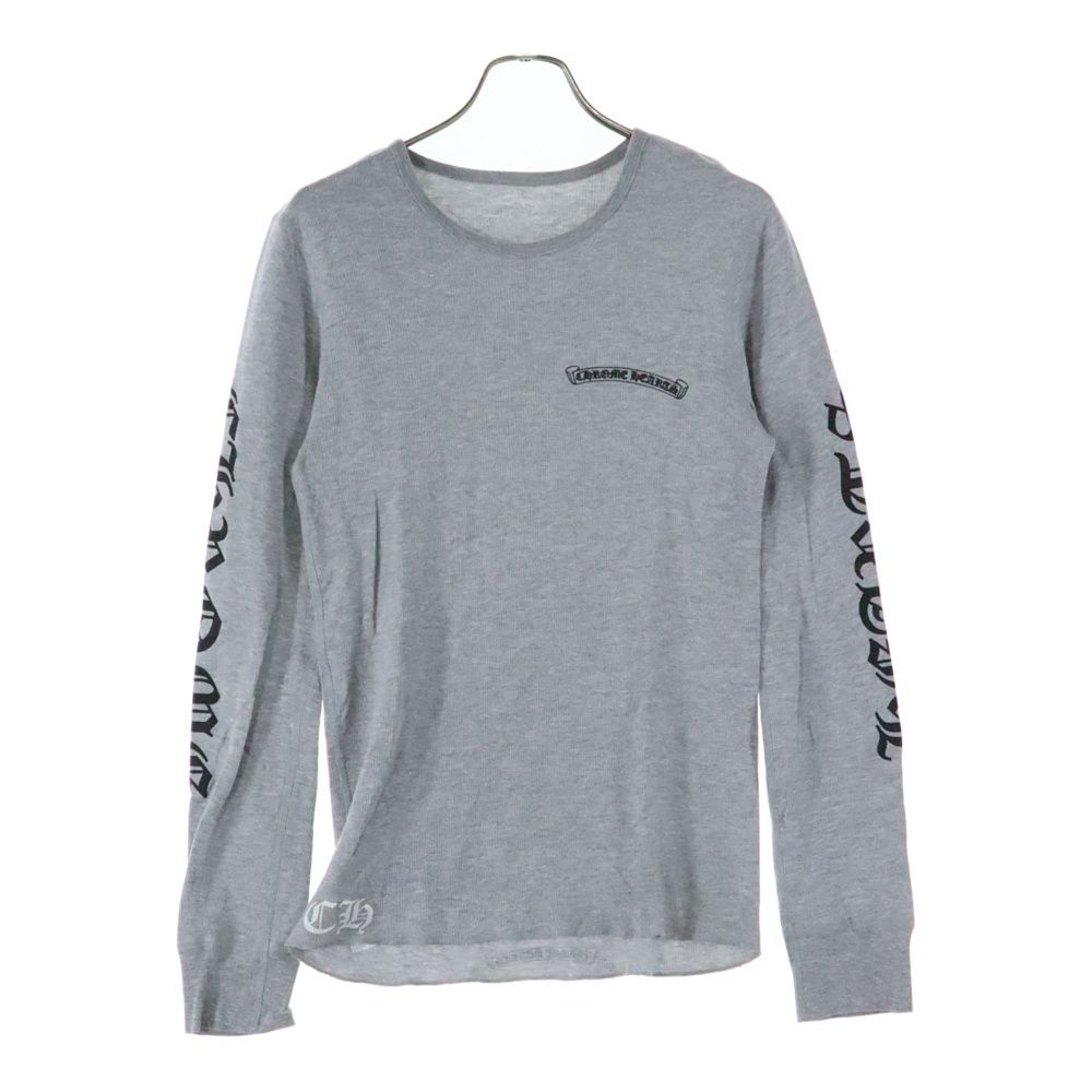 CHROME HEARTS (クロムハーツ) Thermal L S 袖ロゴプリントサーマル