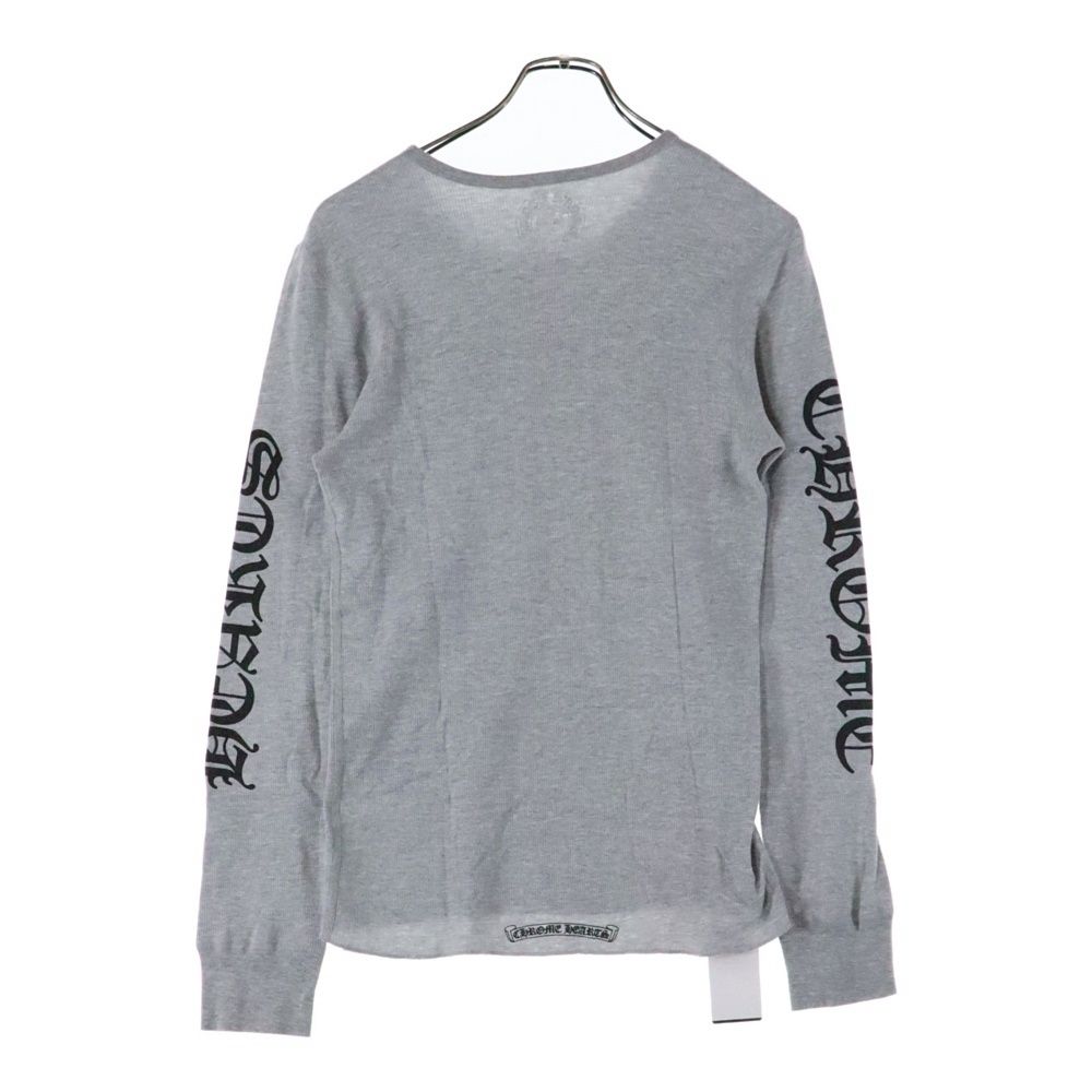 CHROME HEARTS (クロムハーツ) Thermal L S 袖ロゴプリントサーマル