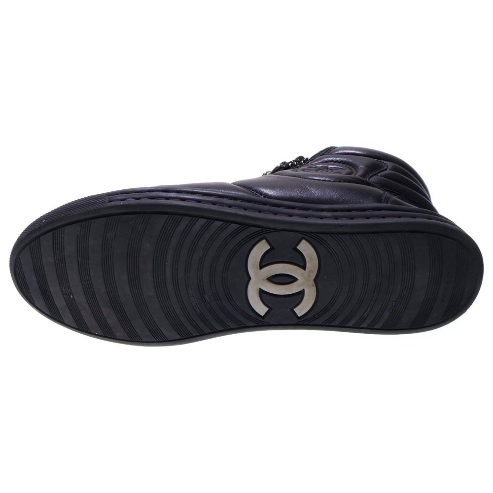 CHANEL (シャネル) ココマーク レザー チェーン ジップデザイン レース