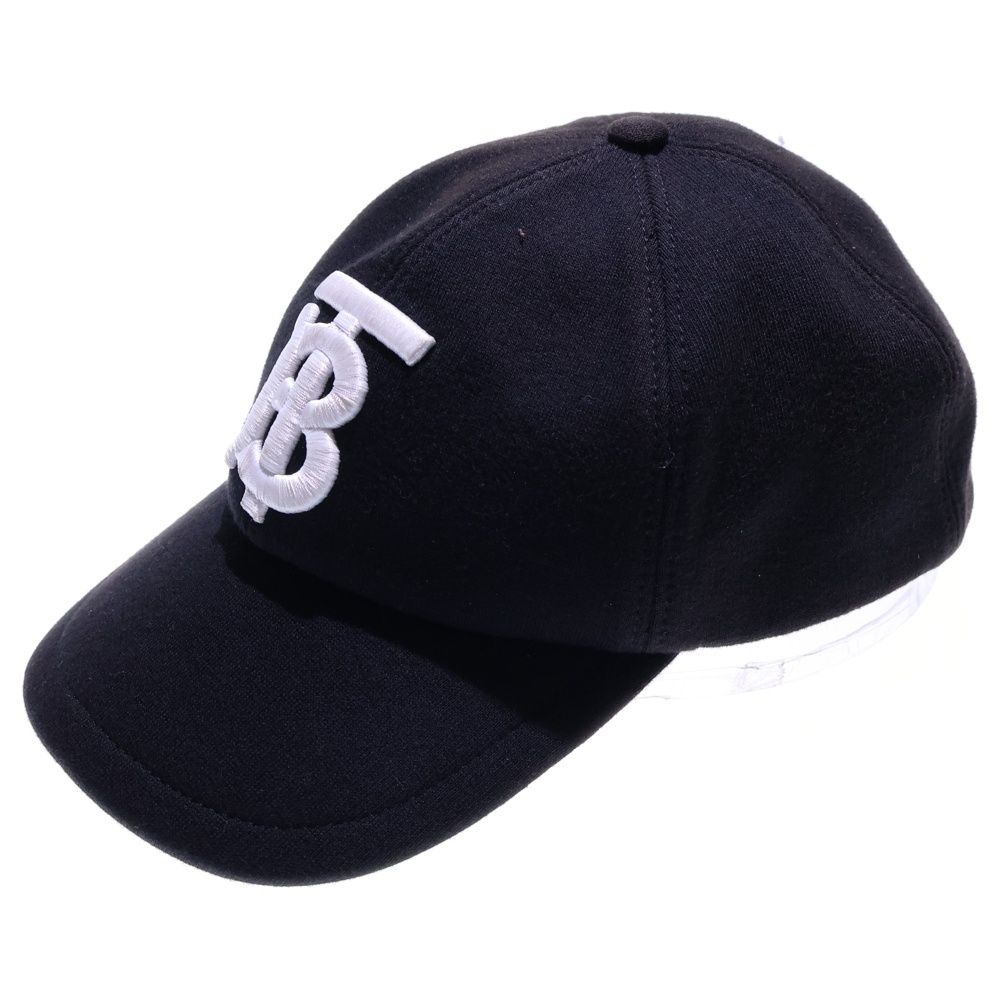 BURBERRY LONDON バーバリーロンドン TBロゴ刺繡 コットンベースボールキャップ ブラック 8038141