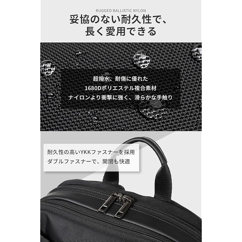  zepirion 2倍に拡張できる薄型 ビジネスリュック メンズ 撥水 バッグ 15 6インチ PC A 4収納可 薄型 バックパック 通勤バッグ ExPack グレー ファッション雑貨 ベビー キッズ