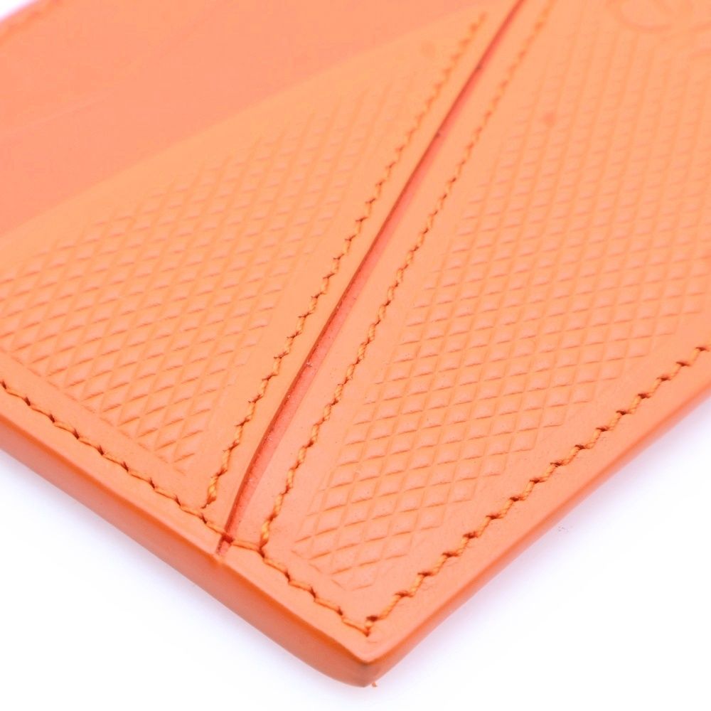  LOEWE ロエベ アナグラム パズルカードホルダー カードケース 名刺入れ オレンジ レザー 名刺入れ 小物