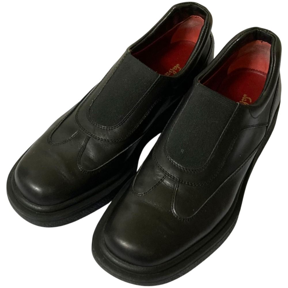 Salvatore Ferragamo サルヴァトーレフェラガモ APICE スリッポンシューズ 6 23-23.5cm相当 ブラック レディース 古着