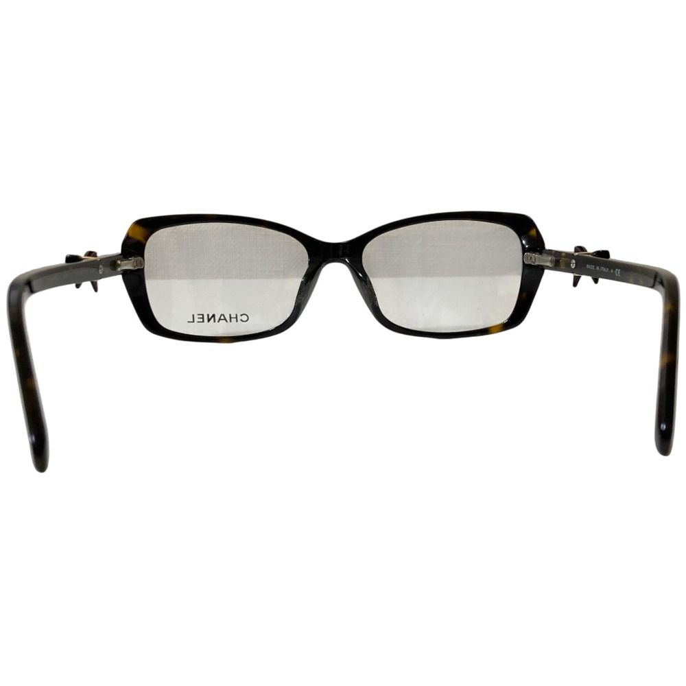 CHANEL シャネル サイドリボン サングラス 3248 ブラウン べっ甲 レディース 古着