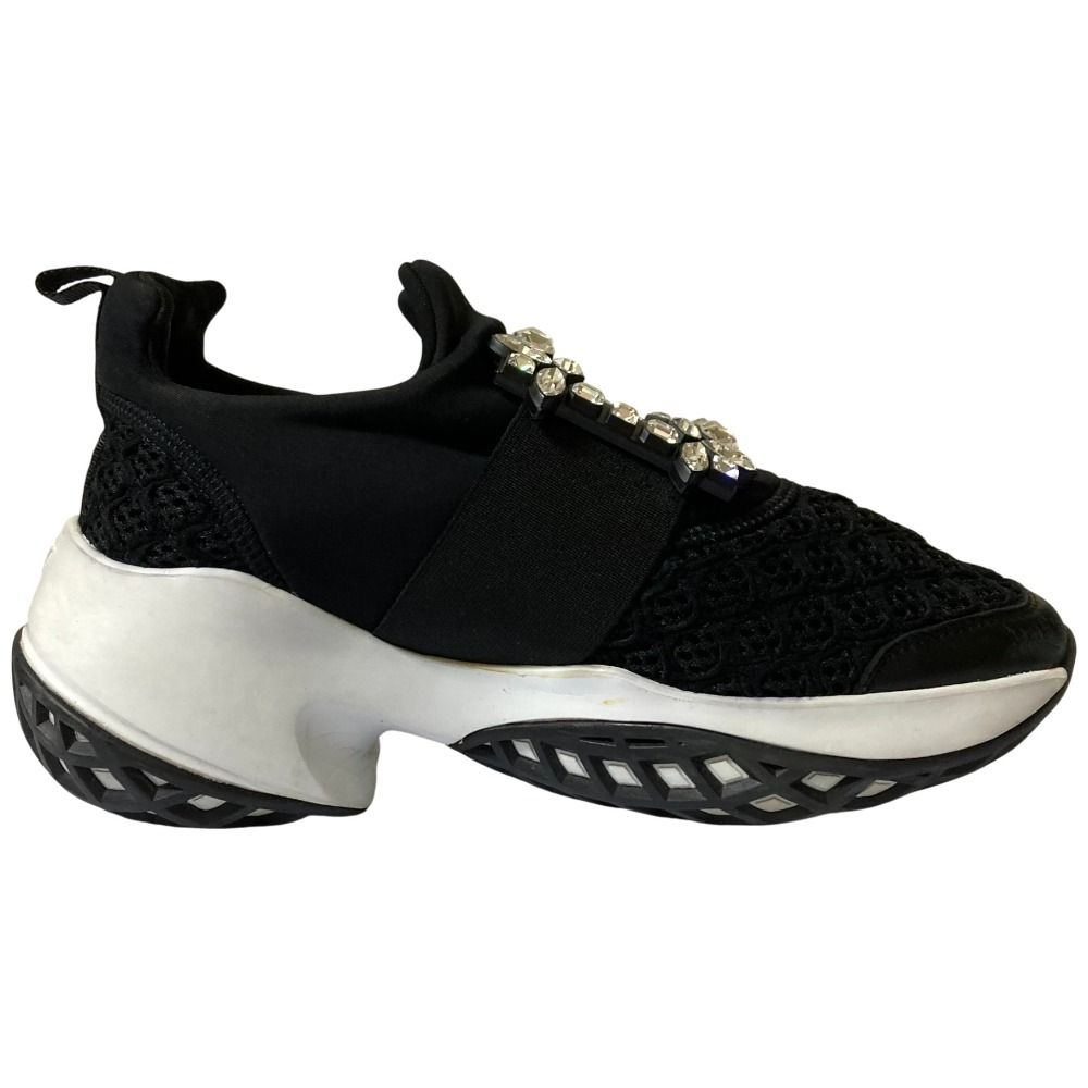 美品 Roger Vivier ロジェヴィヴィエ ヴィヴラン ビジューバックル  