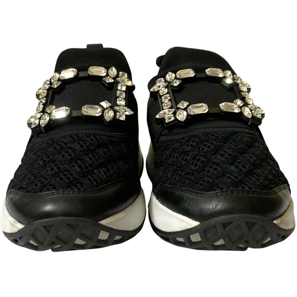 美品 Roger Vivier ロジェヴィヴィエ ヴィヴラン ビジューバックル  