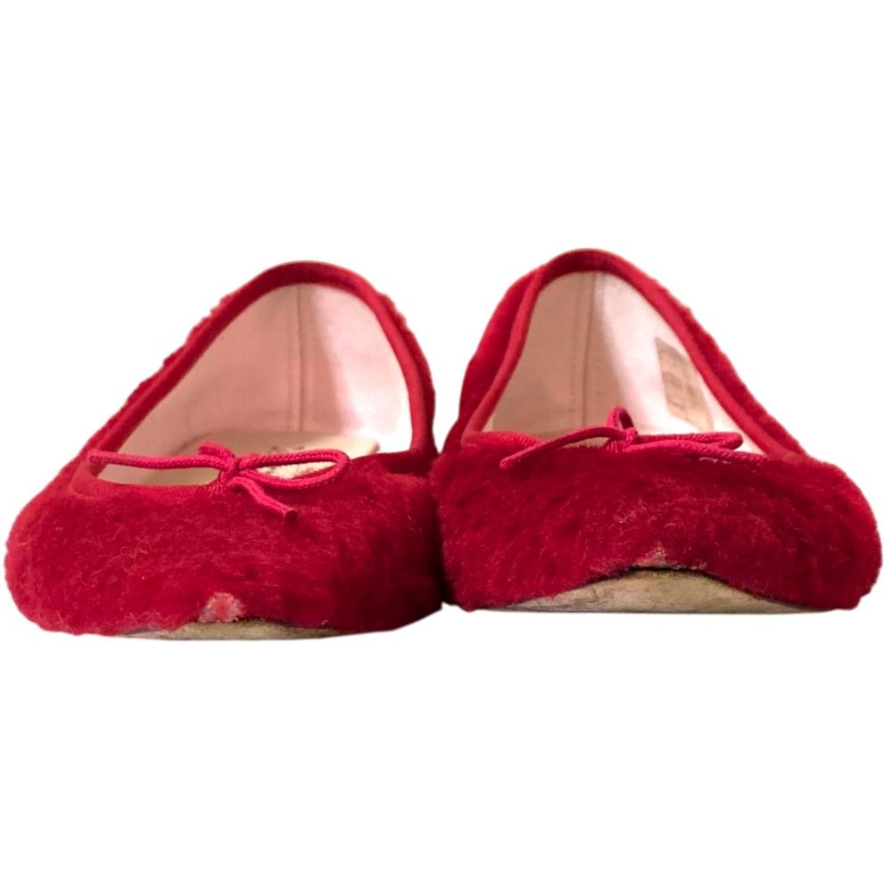 ボア バレエシューズ