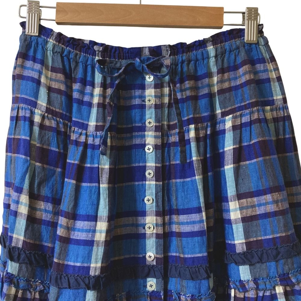 リネン ティアードスカート