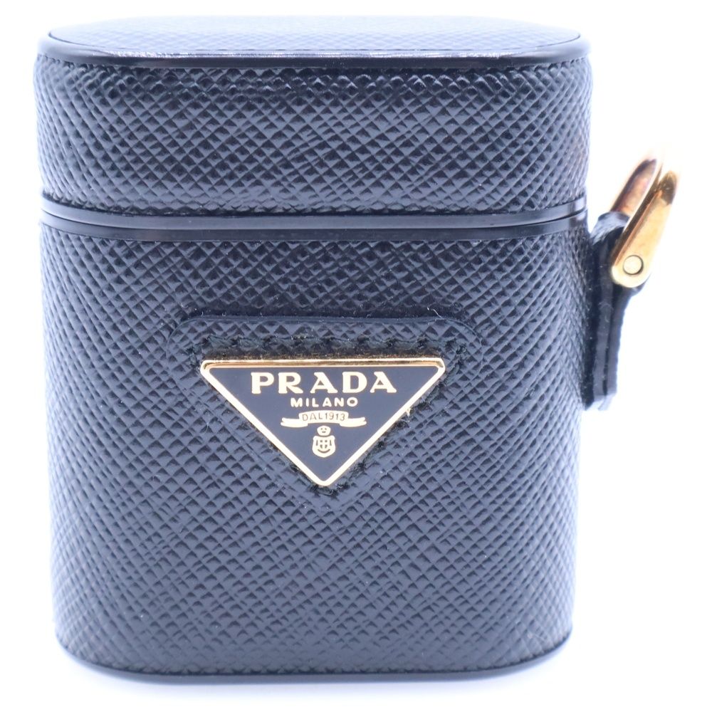 PRADA プラダ AIR PODS CASE エアーポッズ トライアングルロゴ ケース ブラック