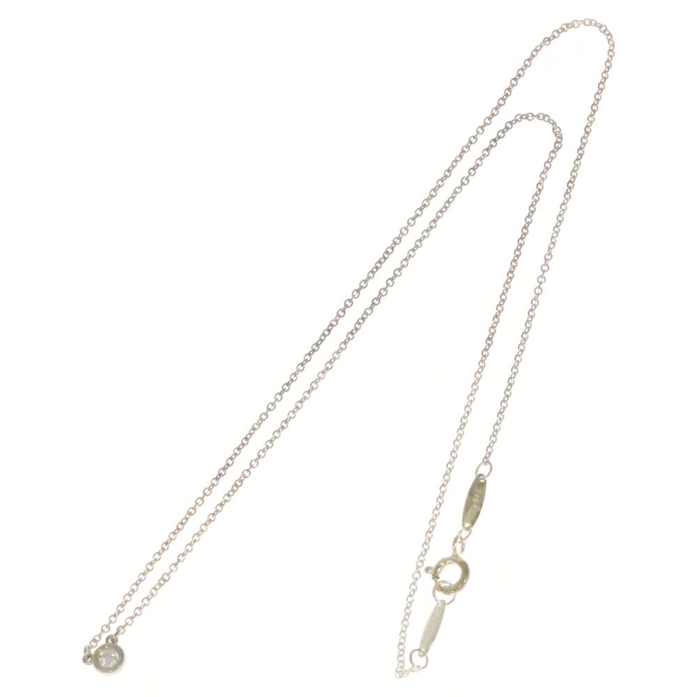 TIFFANY - Co. ティファニー バイザヤード 1P ダイヤ付チェーンペンダントネックレス シルバー