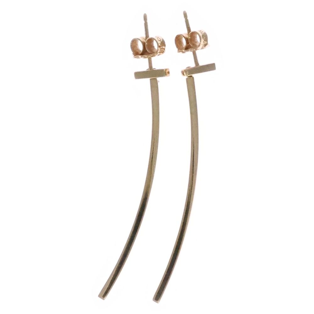TIFFANY - Co. ティファニー T WIRE BAR EARRING YG Tワイヤー バー イヤリング ピアス ゴールド 62271876