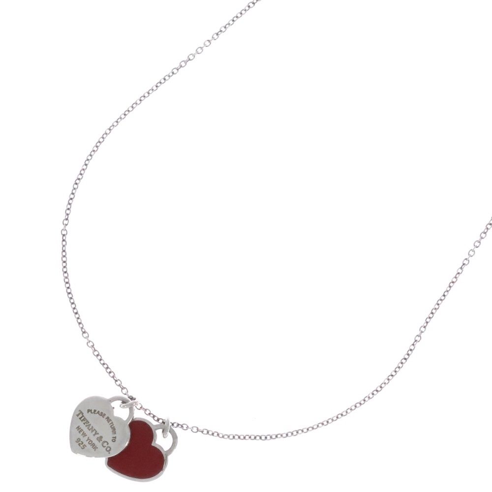 Tiffany リターントゥティファニー　ダブルハート　ネックレス　美品 TIFFANY&CO.|リターントゥティファニー ダブルハート ネックレス