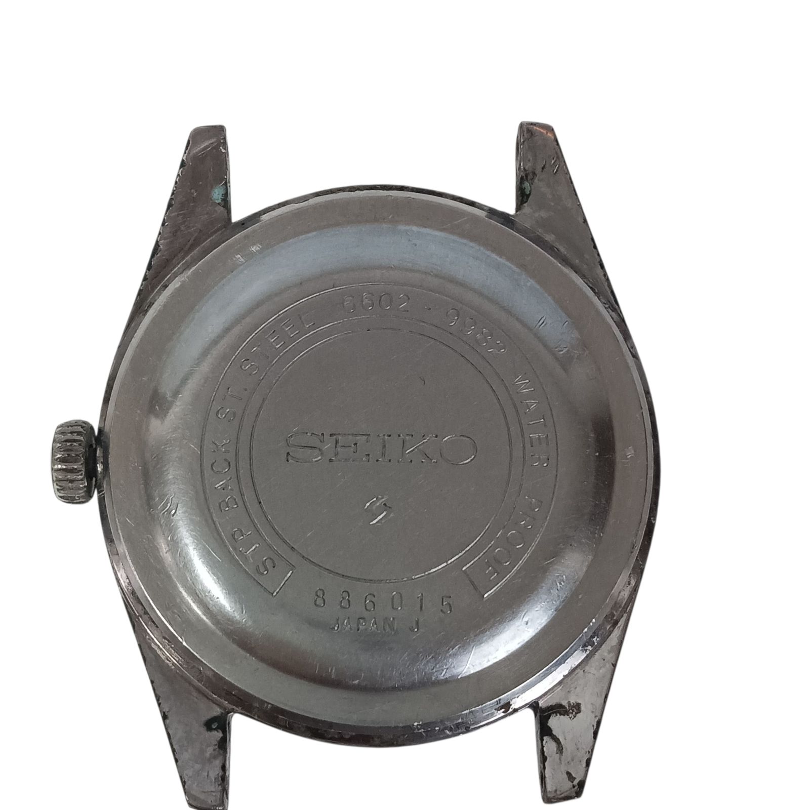  稼働 1103 3 SEIKO Sportsman セイコー スポーツマン 6602 9982 メンズ腕時計 手巻き フェイスのみ デイト 手巻き時計 腕時計(アナログ)