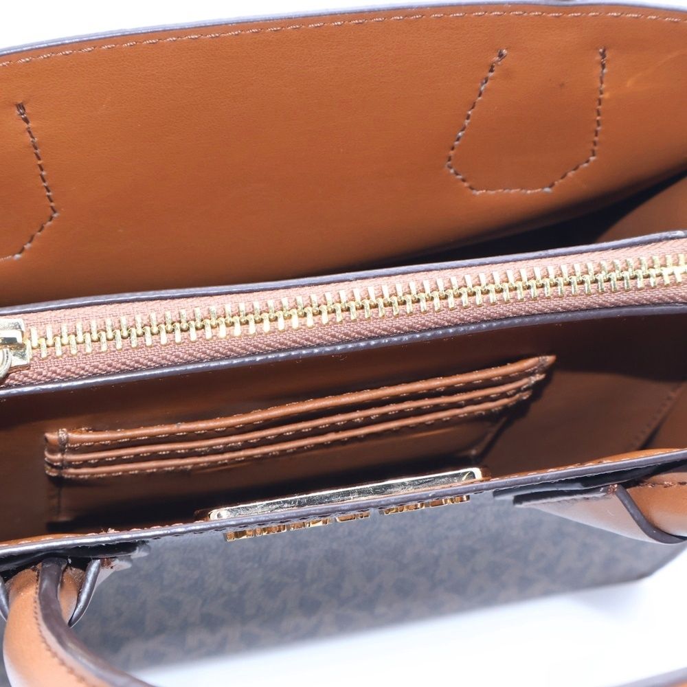 MICHAEL KORS マイケルコース 総柄 2 WAY バッグ ブラウン