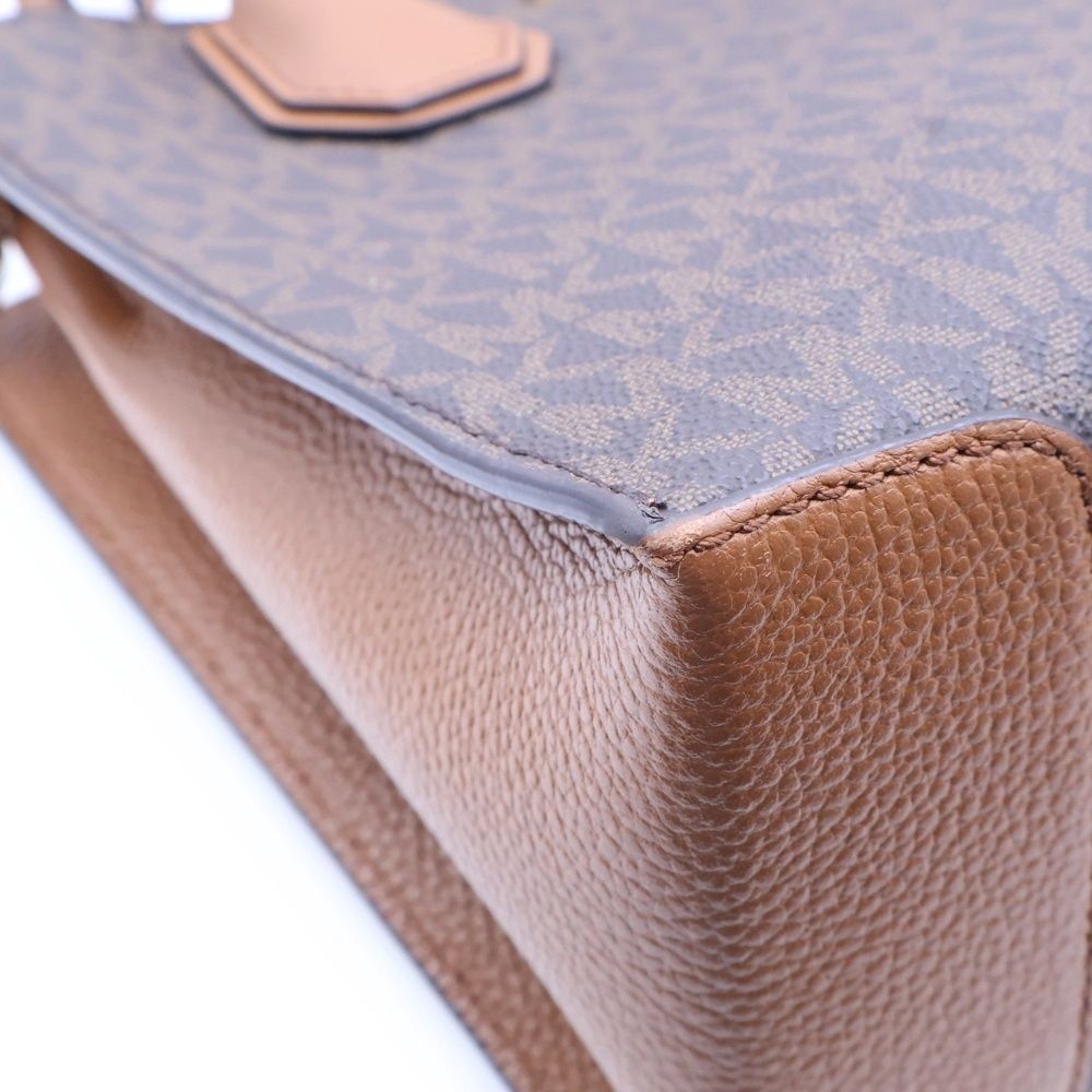 MICHAEL KORS マイケルコース 総柄 2 WAY バッグ ブラウン