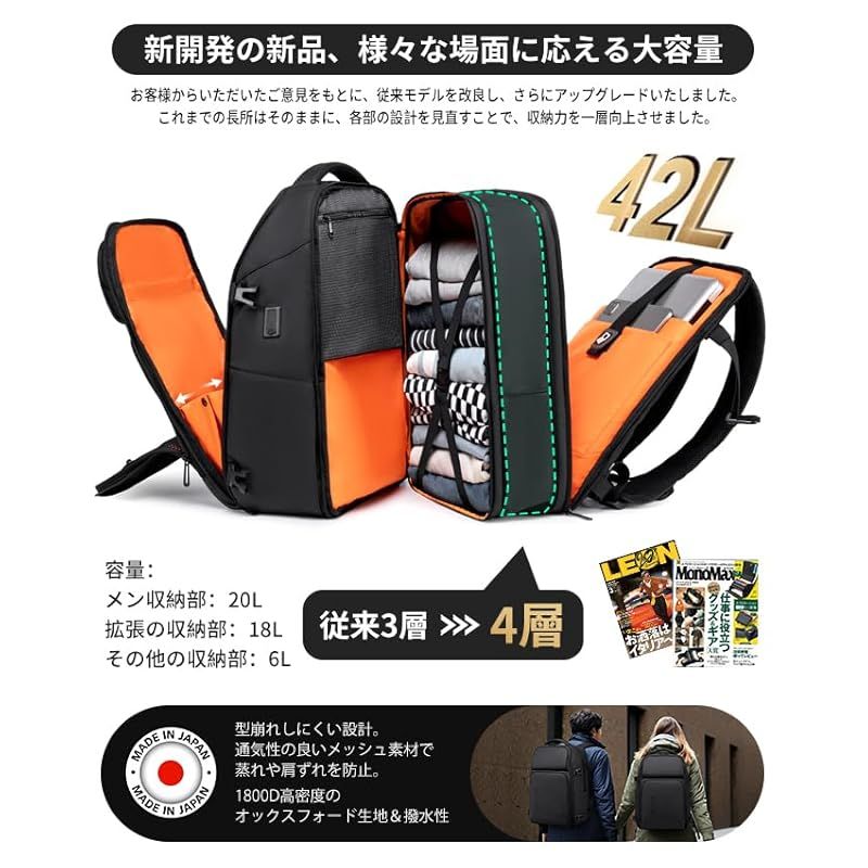 トロリーストラップ付き リュック