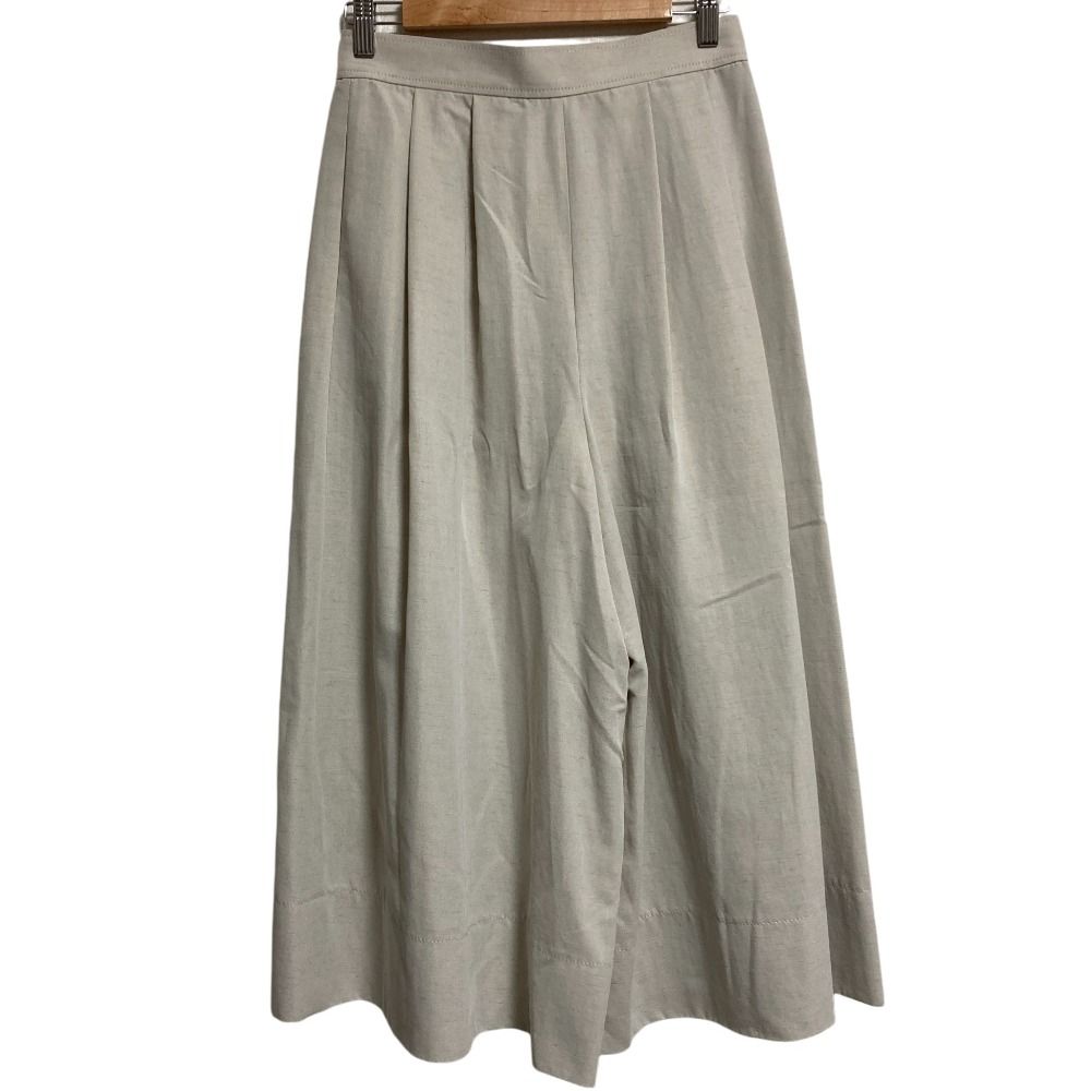 LANVIN COLLECTION ランバン クロップドフ ツイルパンツ 2465401 サイズ38 ライトベージュ レディース 古着