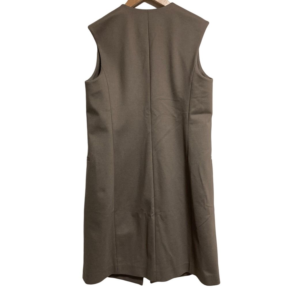 22 SS theory セオリー VIS PONTE レス ベスト ロングジレ サイズS グレー レディース 古着