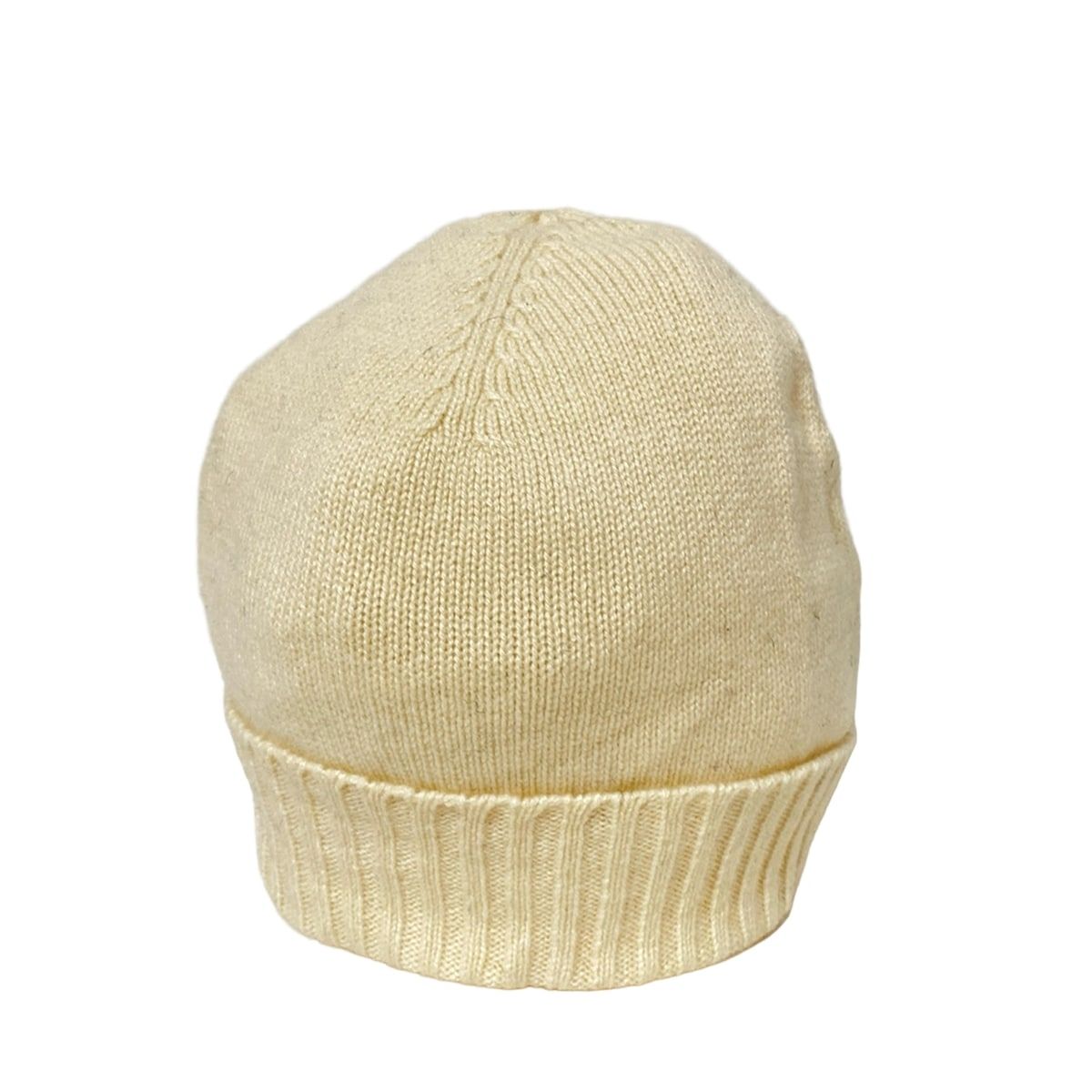 MALO マーロ ニット帽 - アイボリー カシミヤ