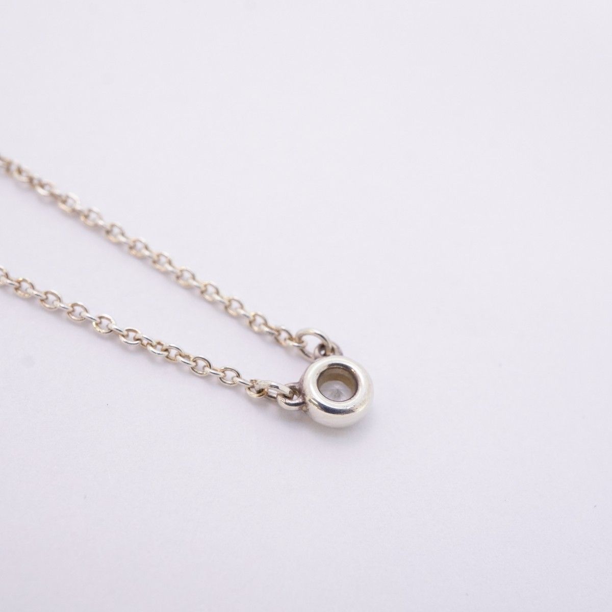 5jmb0602 ティファニー ネックレス バイザヤード 1PD シルバー925 ダイヤモンド レディース