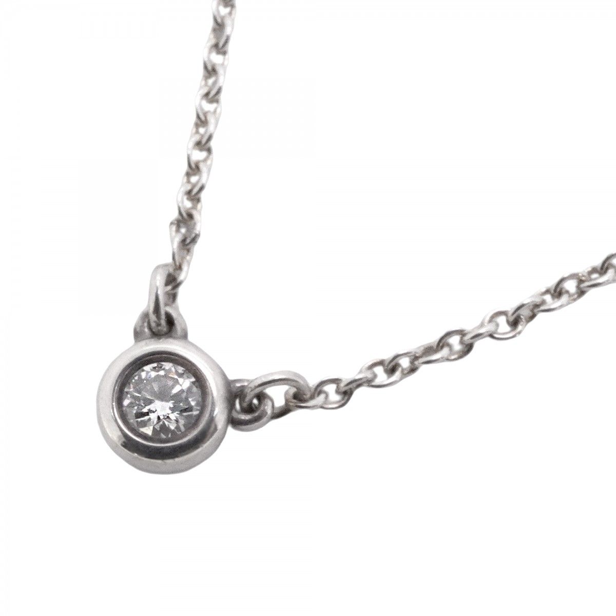 5jmb0602 ティファニー ネックレス バイザヤード 1PD シルバー925 ダイヤモンド レディース