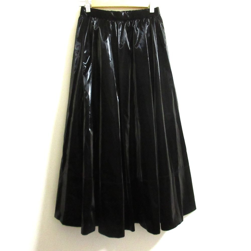 24AW CORCOVADO コルコバード ギャザーロングスカート 322430011 サイズ38 ブラック レディース 古着