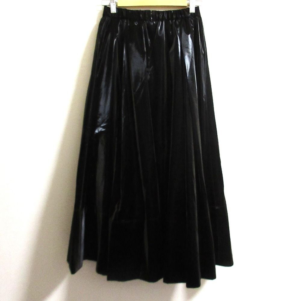 24AW CORCOVADO コルコバード ギャザーロングスカート 322430011 サイズ38 ブラック レディース 古着 GULLKHAN_COM