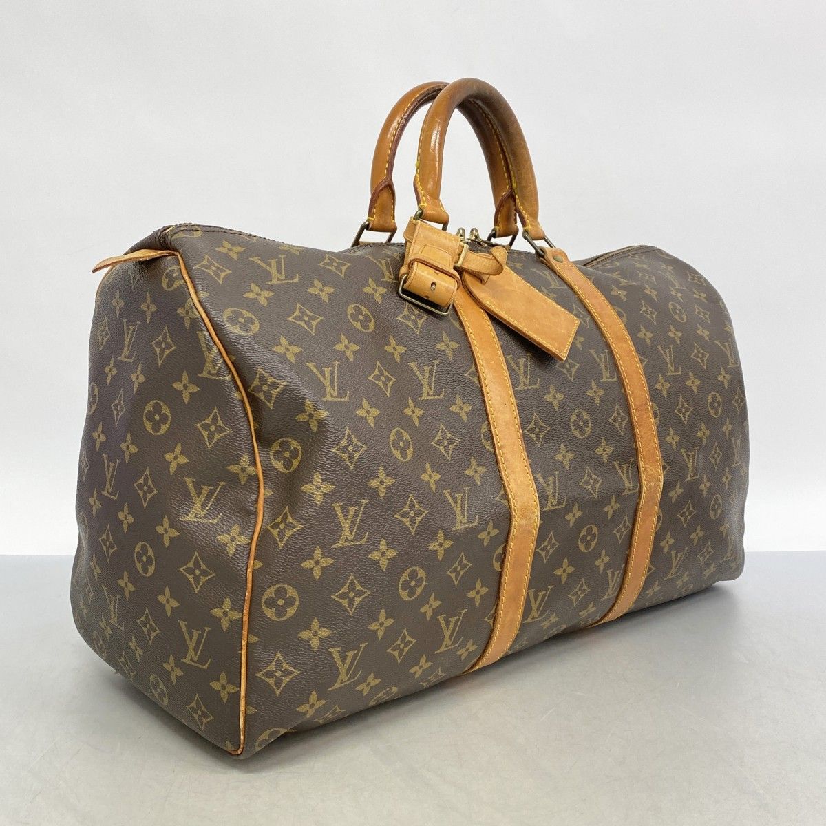 5me5912 ルイヴィトン ボストンバッグ モノグラム キーポル50 M41426 ブラウン メンズ レディース ユニセックス