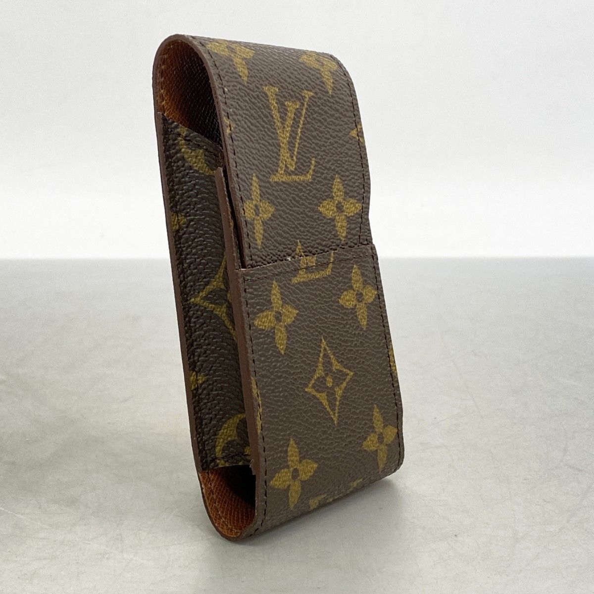 5me6156 ルイヴィトン シガレットケース モノグラム エテュイシガレット M63024 ブラウン メンズ レディース ユニセックス
