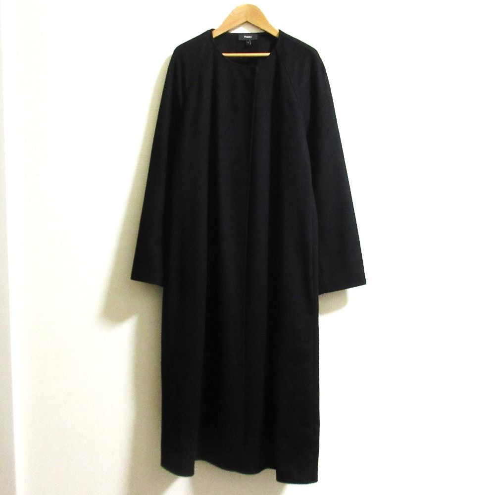 ポリッシュドウールスカーフリバーコート サイズS