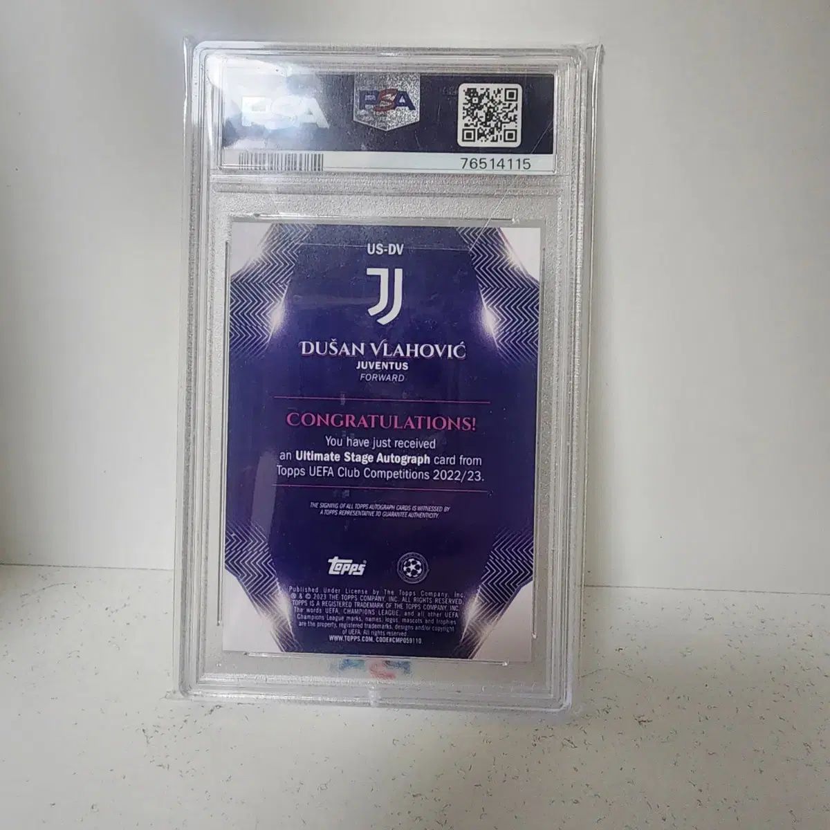 ユヴェントス ブラホビッチ サイン オート カード PSA 10