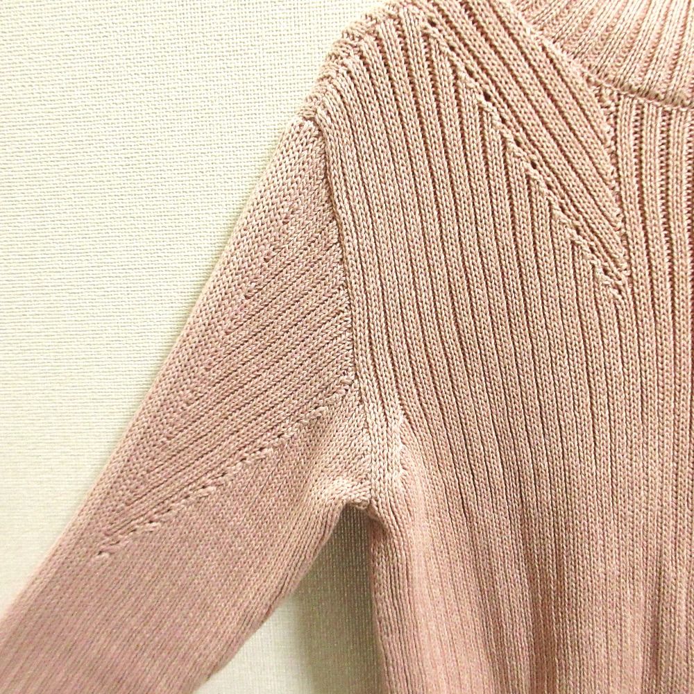 美品 FOXEY フォクシー Hammock コットンシルクニットトップス 42710  