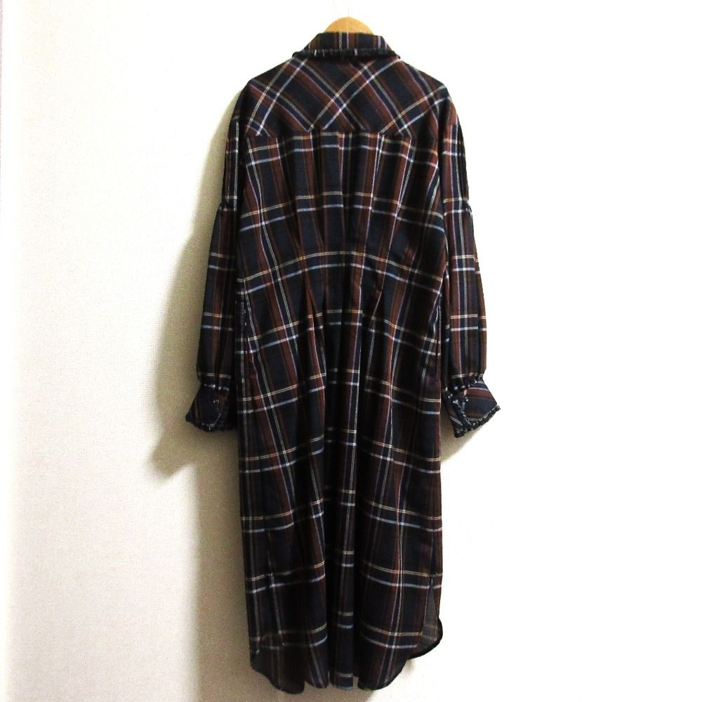 インゲボルグ オリジナルチェックシャツワンピース