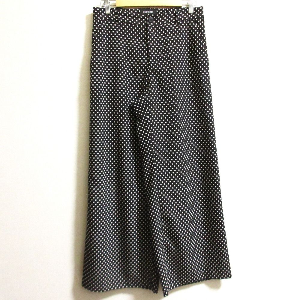 INGEBORG インゲボルグ Vermeerist BEAMS 別注 ワイドパンツ サイズ4 ブラック レディース 古着