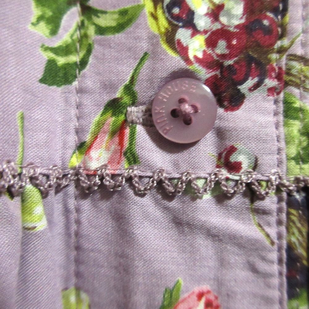 PINK HOUSE ピンクハウス ハーベストドロッププリントスカート パープル レディース 古着