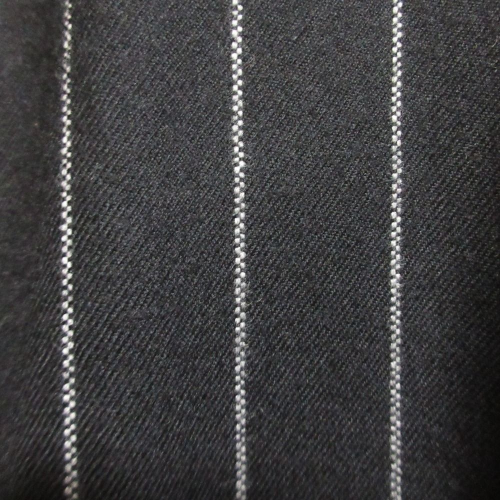 BLAMINK ブラミンク ウール ストライプ スタンド ワンピース サイズ38 ブラック レディース 古着