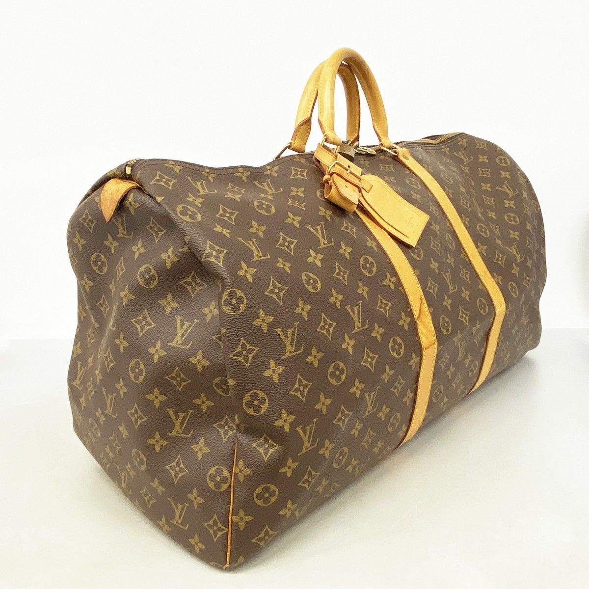 5me6183 ルイヴィトン ボストンバッグ モノグラム キーポル60 M41422 ブラウン メンズ レディース ユニセックス