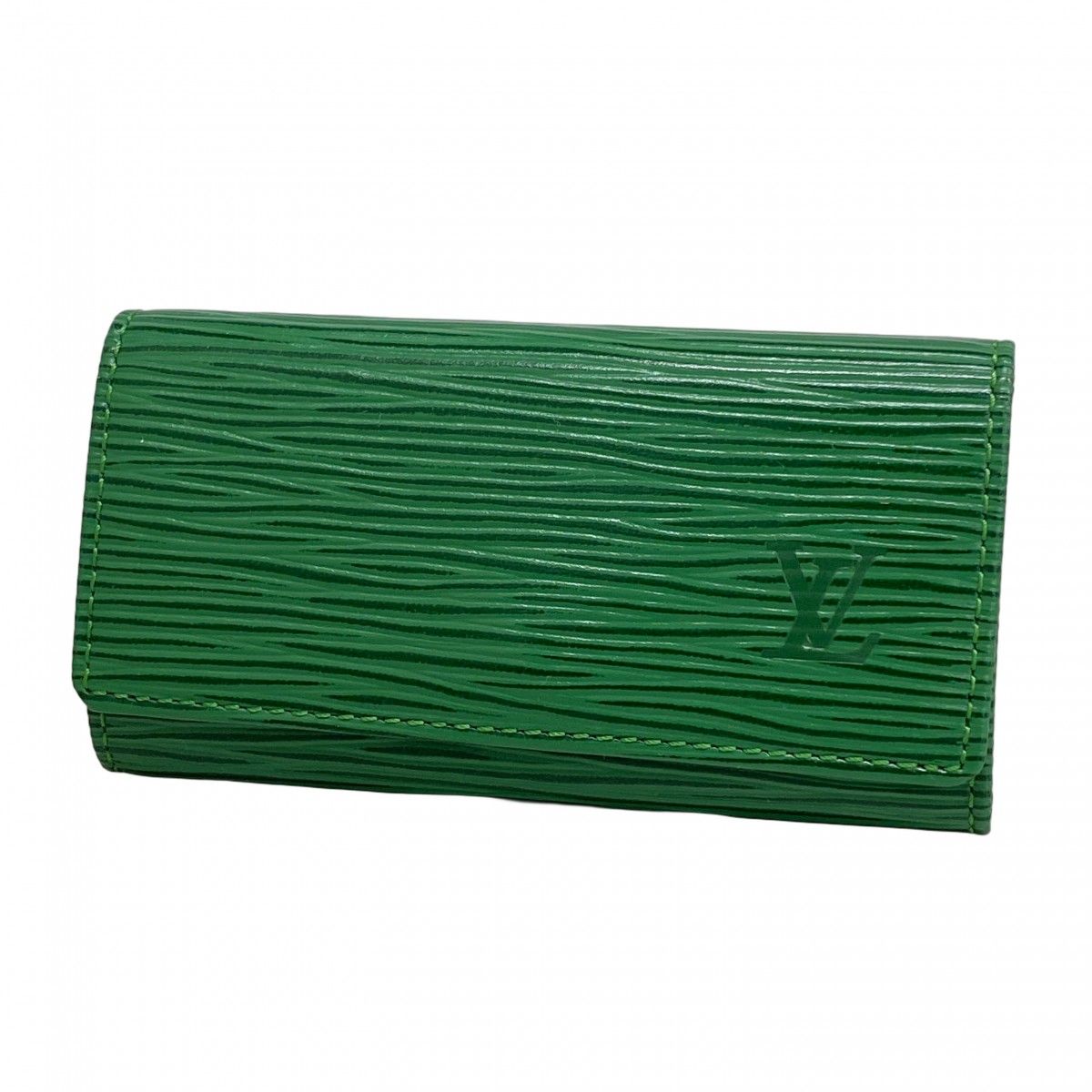 5me6198 ルイヴィトン キーケース エピ ミュルティクレ4 M63824 ボルネオグリーン メンズ レディース ユニセックス