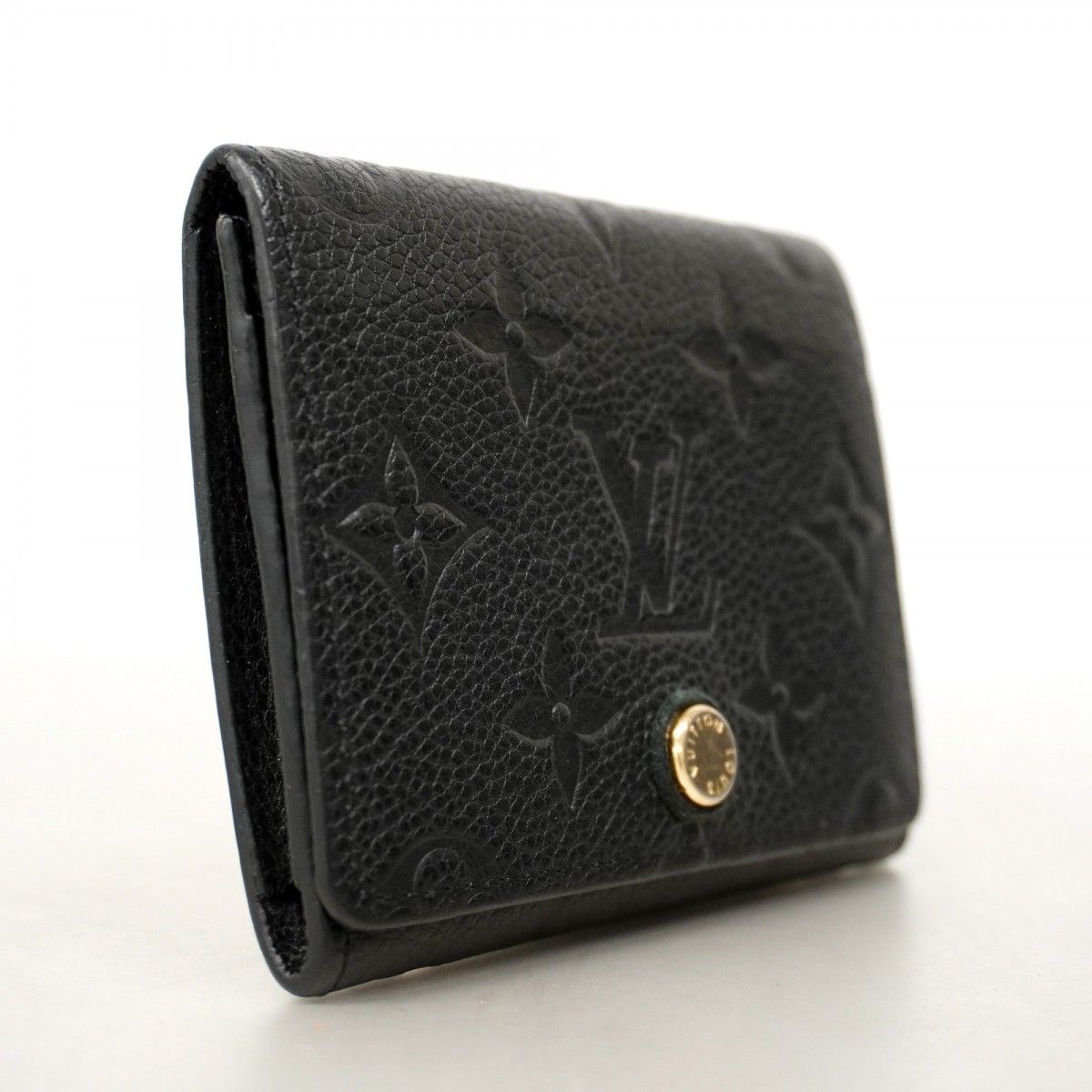 5me6351 ルイヴィトン カードケース モノグラム アンプラント アンヴェロップカルトドゥヴィジット M58456 ノワール レディース