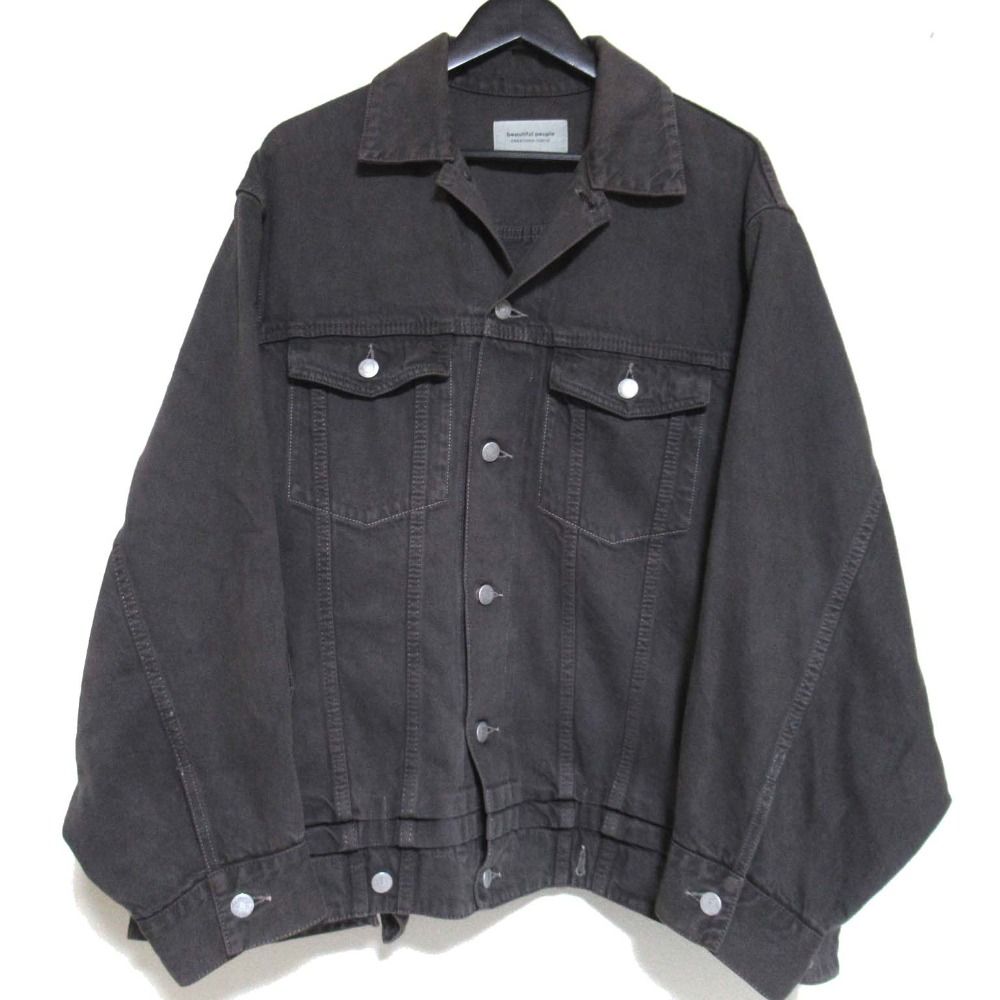 23AW beautiful people ビューティフルピープル double-end selvedge denim blouson 2WAY デニムジャケット 1335102025 サイズ38 メンズ レディース 古着