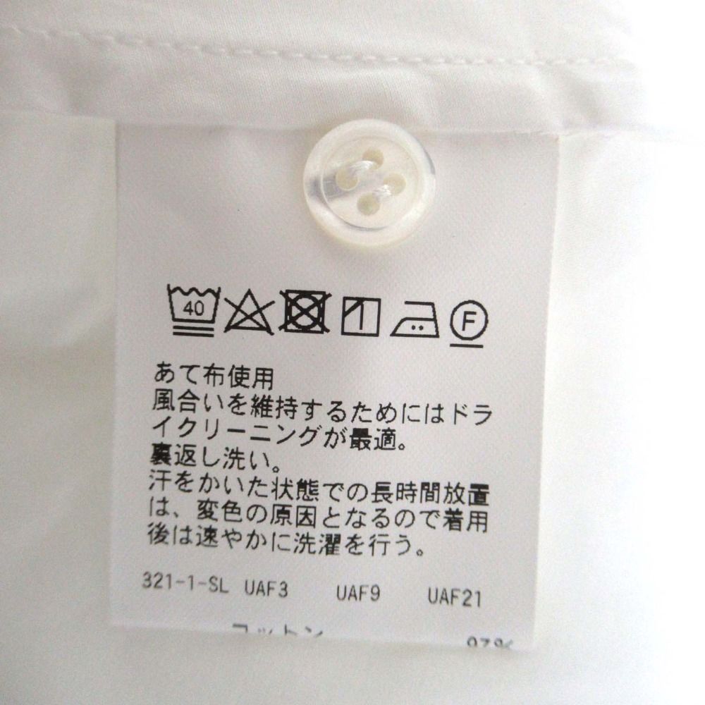  クリーニング済 T-MAT Masaki-paris ティーマットマサキパリ Drawer別注 七分袖 ダブル プルオーバー ブラウス 1 ホワイト レディース 古着 五分袖 七分袖 シャツ ブラウス