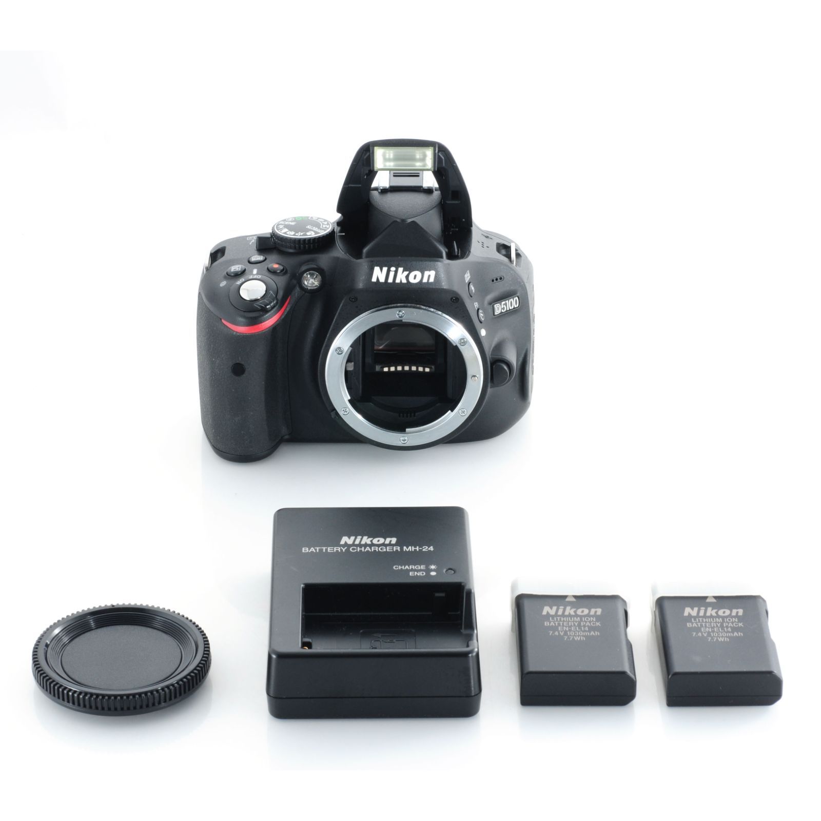 ニコン Nikon D 5100 デジタル一眼レフカメラ バッテリー 充電器付き M 977 a