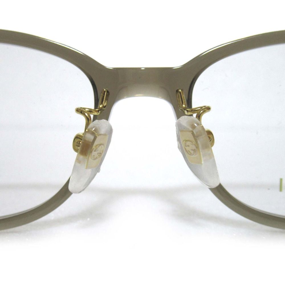 GUCCI グッチ デモレンズ ホースビットモチーフ ウェリントン メガネ 眼鏡 GG1129OJ 52 17-140 クリアグレー レディース 古着