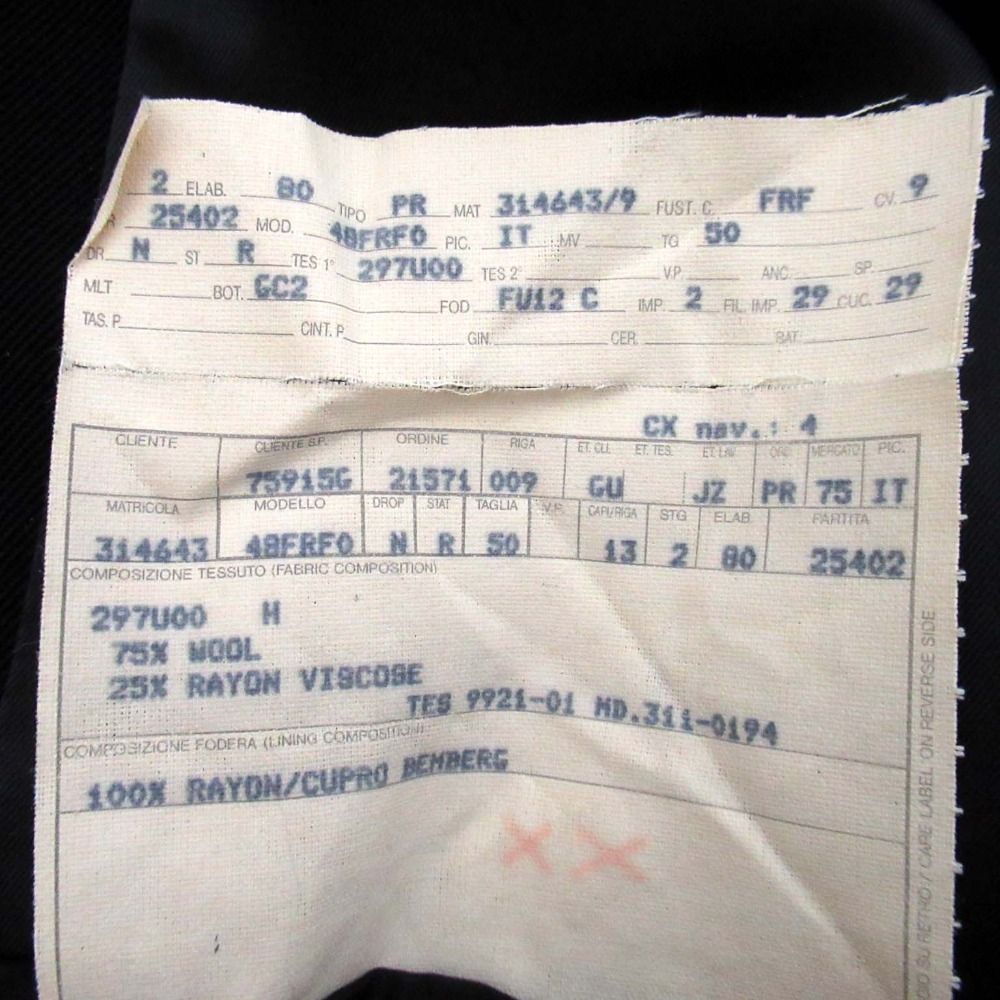 GUCCI グッチ トムフォード期 シングル ステン コート サイズ50 ブラック メンズ 古着 KANDAIZUMI_COM